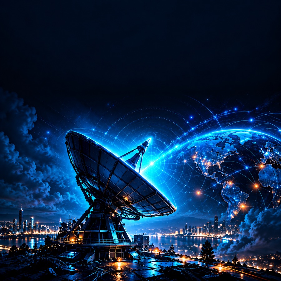 Satellite dish representing Gripe Radar automated crypto signal detection