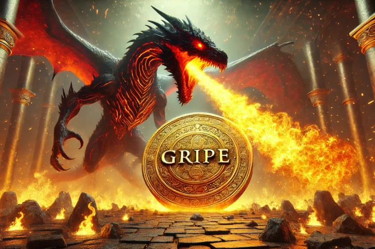 The Dragon’s Gaze - A Fiery Protector of GripeCoin GRIPE Meme Coin